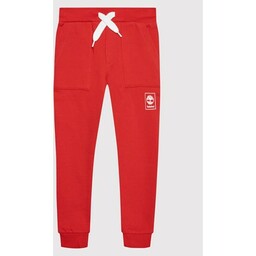 Timberland Spodnie dresowe T24B99 S Czerwony Regular Fit