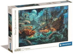 Clementoni PUZZLE 6000 HQ PIRATES BATTLE