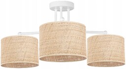 Lampa Sufitowa Wisząca Żyrandol Abażur Nowoczesna Boho Rattan