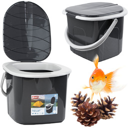 Toaleta Przenośna Turystyczna Wędkarska Biwakowa Kempingowa Wiadro 15,5