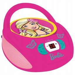 Lexibook Barbie Przenośny odtwarzacz CD Boombox dla dzieci