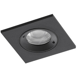 Lampa do wbudowania kwadratowa czarna metalowa AZ4140
