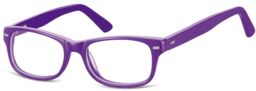 Sunoptic Okulary dziecięce zerówki Nerdy AK49D fioletowe