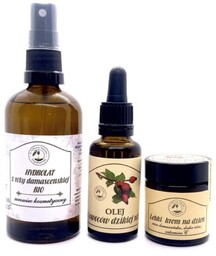 zestaw różany: zmysłowa róża lekki krem na dzień