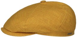 Kaszkiet 6 Panel Houndstooth Golf by Stetson, żółty,