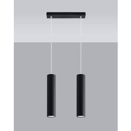 Sollux Lighting Lampa wisząca LAGOS 2 SL.0328 czarna