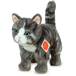 Maskotka Kotek Szary Pręgowany Stojący 20 cm Teddy