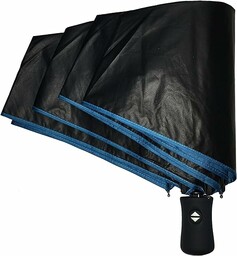 SMATI parasol kieszonkowy, anty-UV, wiatroszczelny, niebieski, 29 cm