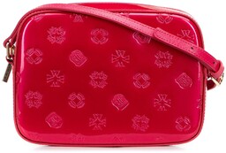 Damska crossbody ze skóry lakierowanej różowa