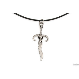 WISIOREK MĘSKI SZTYLET czaszka retro kauczuk styl motocyklowy