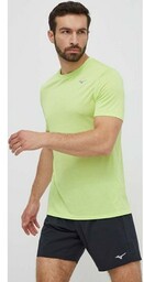 Mizuno t-shirt do biegania Impulse Core kolor zielony