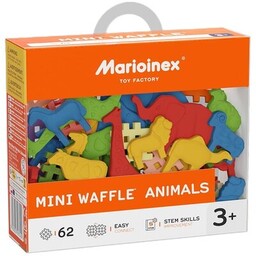 MARIOINEX Klocki elastyczne Mini Waffle Animals 907429