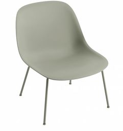 Muuto FIBER LOUNGE Fotel Jasnozielony - Rama Metalowa
