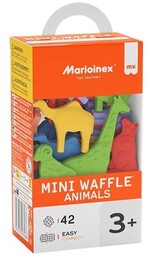MARIOINEX Klocki elastyczne Mini Waffle Animals 907436