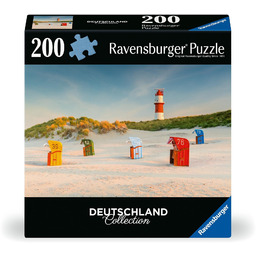 Erwachsenenpuzzle 200 Teile - Leuchtturm hinter der Düne