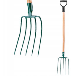 Widły Do Siana 5 Zębne Gospodarcze Ogrodowe