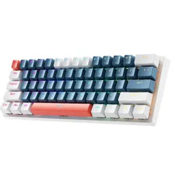 Machenike K500-B61 Gamingowa Przewodowa Blue Switch Niebiesko-biała Klawiatura