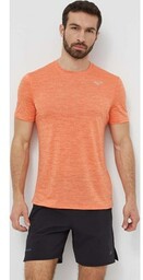 Mizuno t-shirt do biegania Impulse Core kolor pomarańczowy