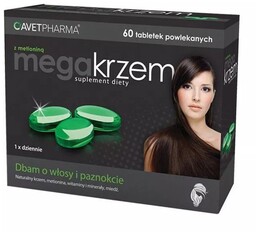 Mega Krzem z metioniną, 60 tabletek