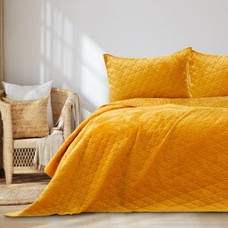 AmeliaHome Narzuta na łóżko Laila honey, 220 x