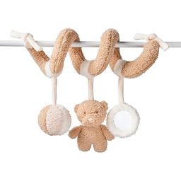 Nattou Spiral Toy Teddy Ecru Caramel 20 cm