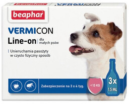 Bepahar Line-on Vermicon Pies S 3x1,5 ml
