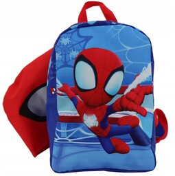 Plecak z wodoodpornym kapturem Marvel Spider-Man do szkoły