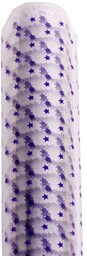 Folia Ozdobna W Gwiazdki Fioletowa 54X54 Cm 50Szt