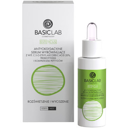 BASICLAB Esteticus Antyoksydacyjne serum wyrównujące z 20% witaminą