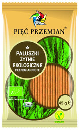 Paluszki żytnie pełnoziarniste 45 g - Pięć Przemian
