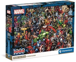 Clementoni PUZZLE 1000 COMPACT IMPOSSIBLE MARVEL