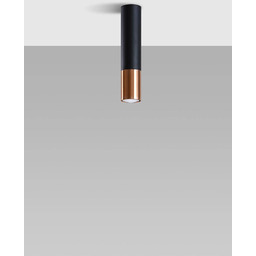 Sollux Lighting Lampa sufitowa LOOPEZ SL.0945 czarno-miedziana