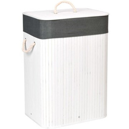 GOCKOWIAK Kosz na pranie 80L Biało-szary