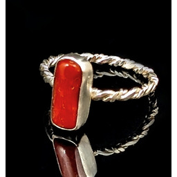 Pakamera Pierścionek Koral szlachetny