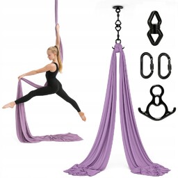 Szarfa akrobatyczna aerial silk 6 m Fioletowa