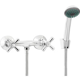 Bateria natryskowa Symetrio chrom z kompletem natryskowym