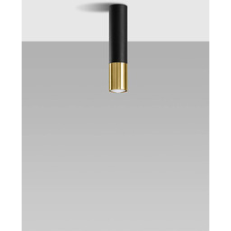 Sollux Lighting Lampa sufitowa LOOPEZ SL.0951 czarno-złota