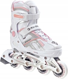 Rolki Regulowane Raven Pulse White/Pink 37-40