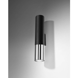 Sollux Lighting Kinkiet LOOPEZ SL.0938 czarno-chromowany