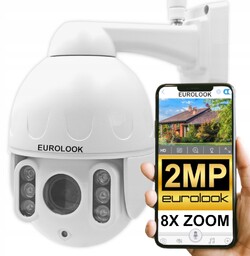 Zewnętrzna Obrotowa Kamera Ip WiFi 2MP Fhd Zoom