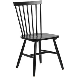 Krzesło drewniane Riano Actona czarne skandynawskie do jadalni