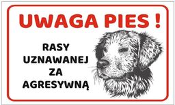 Tabliczka Uwaga Pies