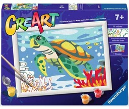 RAVENSBURGER Malowanie po numerach CreArt Żółwik 23974