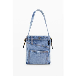 Średnia torba typu tote z denimu