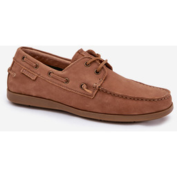 Skórzane Mokasyny Męskie Big Star RR174162 Camel-43
