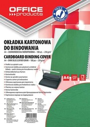 Okładka do bindowania A4 OFFICE PRODUCTS skóropodobna zielona