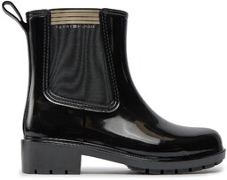 Kalosze Tommy Hilfiger Essential Tommy Rainboot FW0FW07760 Czarny