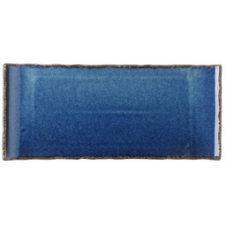 Talerz prostokątny Eminence 340x150 mm porcelana niebieska Fine