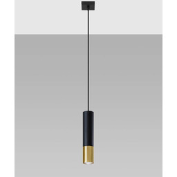 Sollux Lighting Lampa wisząca LOOPEZ 1 SL.0952 czarno-złota