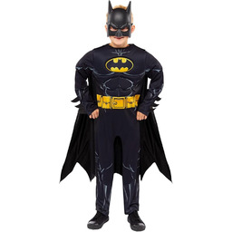 amscan 9913334 Batman kostium, chłopcy, czarny, 4-6 lat